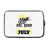 Kings Are Born In July Laptop cover