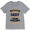 Super Cool Daddy Of A Freaking Awesome Son V-Neck Tee