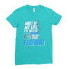 most of my life Ladies Fitted T-Shirt