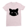 sad cat Ladies Fitted T-Shirt