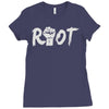 riot (2) Ladies Fitted T-Shirt
