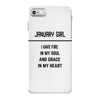 January Girl iPhone 7 Case