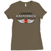 I Support Kaepernick Ladies Fitted T-Shirt