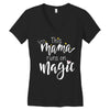This Mama Runs on Magic Women's V-Neck T-Shirt
