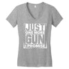 Just One More Gun I Promise Women's V-Neck T-Shirt