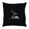 dolphin rider Throw Pillow