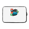 wake up and fight Laptop sleeve