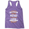 Super Cool Mother Of A Freaking Awesome Son Racerback Tank