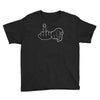 funny rude fingers ideal birthday gift or present Youth Tee