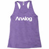 analog white logo Racerback Tank