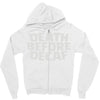 death before decaf (2) Zipper Hoodie