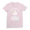 chicken nugget scientist Ladies Fitted T-Shirt