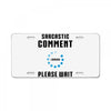 sarcastic comment loading License Plate