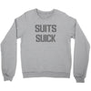 suits suck! t shirt t funny comedy on tv large Crewneck Sweatshirt