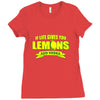 if life gives you lemons, add vodka t shirt Ladies Fitted T-Shirt