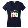 media player Women's V-Neck T-Shirt
