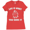 cupcake Ladies Fitted T-Shirt