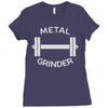 gym dumbbell Ladies Fitted T-Shirt