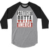 straight outta america 3/4 Sleeve Shirt