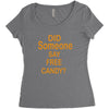 free candy Women's Triblend Scoop T-shirt