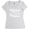 Blessed Mama Women's Triblend Scoop T-shirt