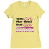 real girls go hunting Ladies Fitted T-Shirt