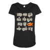 fisheye lens Maternity Scoop Neck T-shirt