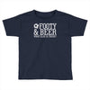 footy &amp; beer what else is there Toddler T-shirt