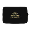 proud cousin of an awesome u.s marine Laptop sleeve