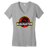 Maligator Women's V-Neck T-Shirt