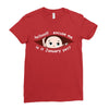 January Peeking Out Baby Boy Ladies Fitted T-Shirt