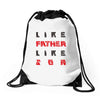 LIKE FATHER LIKE SON Drawstring Bags