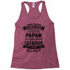 Super Cool Papaw Of A Freaking Awesome Grandson Racerback Tank