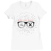 ride the wave Ladies Fitted T-Shirt