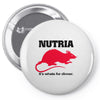 nutria its whats for dinner Pin-back button