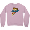 life is a pizza party Crewneck Sweatshirt