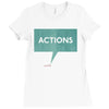 louder than words Ladies Fitted T-Shirt