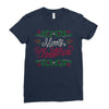 merry christmas Ladies Fitted T-Shirt