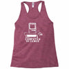 computer science pc nerd gamer zocker shooter funny Racerback Tank