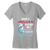 being a unicorn Women's V-Neck T-Shirt