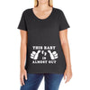 This Baby is Almost Out Ladies Curvy T-Shirt