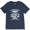 education is the most pwerful weapon you can use to change the world l V-Neck Tee