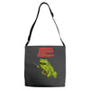 hippity hoppity get off my property Adjustable Strap Totes