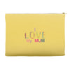 i love my mum colorful Accessory Pouches