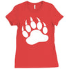 tiger paw sticker vinyl decal   wildcat claws print pet car window tru Ladies Fitted T-Shirt