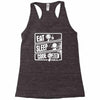 v3 eat sleep code Racerback Tank