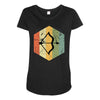 vintage sagittarius Maternity Scoop Neck T-shirt