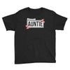 blessed aunitie with flower white color Youth Tee