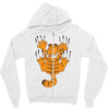 garfield scratching, ideal gift or birthday present funny Zipper Hoodie