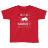 santa taurus christmas ugly t shirts Toddler T-shirt